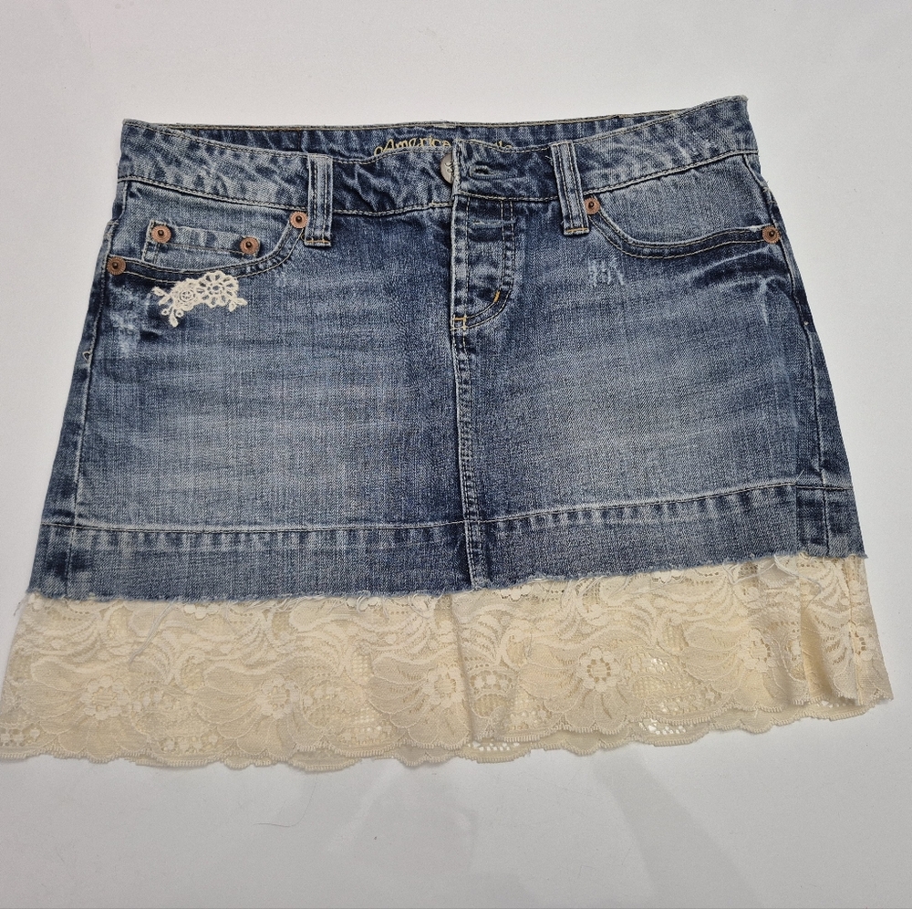 Upcycled Denim Skirt